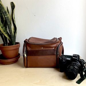 Vintage Leather Camera Bag